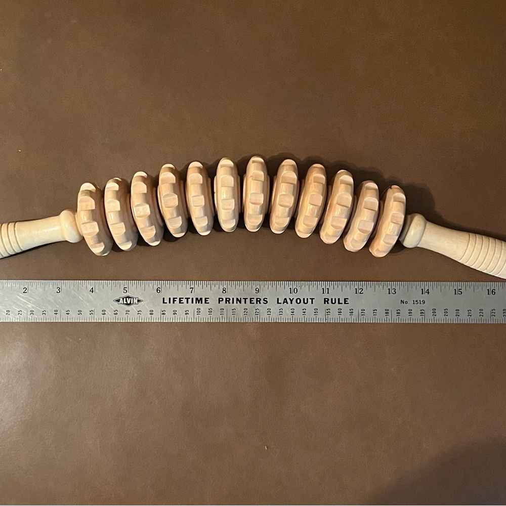 Manual Body Roller Massage Tool for Neck Stiffness and Lumbar Support
